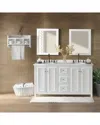 Alaterre Furniture Williamsburg 4pc Wooden Bathroom Vanity Set