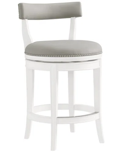 Alaterre Hanover Swivel Counter Height Bar Stool In Gray