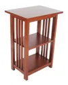 Alaterre Mission 2 Shelf End Table