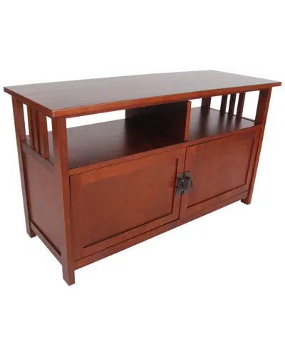 Alaterre Mission Tv Stand In Brown