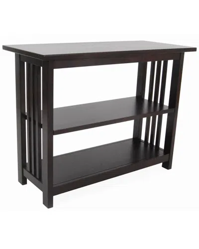 Alaterre Mission Under Window Bookshelf In Black