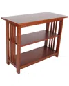 Alaterre Mission Under Window Bookshelf