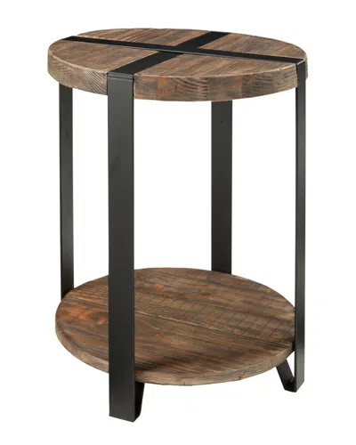 Alaterre Modesto 20india. Reclaimed Wood Round End Table
