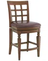 Alaterre Napa Counter Height Stool In Brown