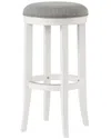 Alaterre Natick Bar Height Stool In White