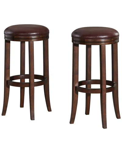 ALATERRE ALATERRE NATICK SET OF 2 BAR HEIGHT STOOLS