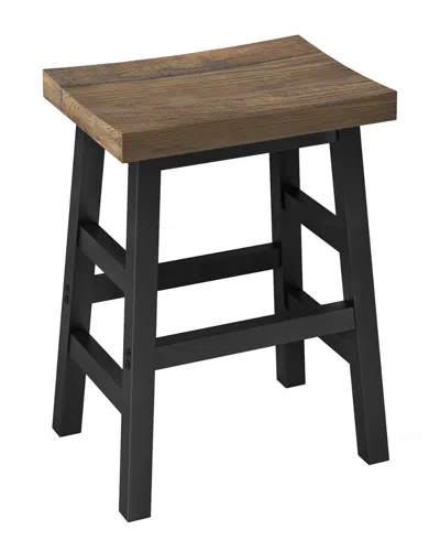 Alaterre Pomona - Wood 26in Counter Stool With Metal Legs