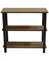 Alaterre Pomona 31inh 2-shelf Metal And Solid Wood Under-window Bookcase