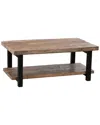 Alaterre Pomona 42in Metal And Wood Coffee Table