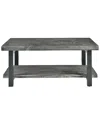 Alaterre Pomona 42in Metal And Wood Coffee Table