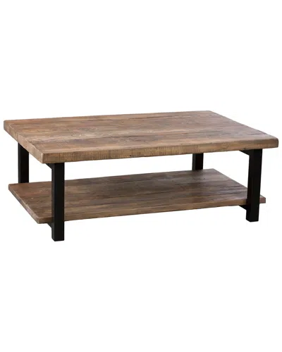 Alaterre Pomona 48in Metal And Wood Coffee Table