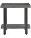 Alaterre Pomona Metal And Wood End Table