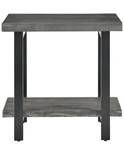 Alaterre Pomona Metal And Wood End Table