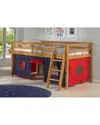 Alaterre Roxy Junior Loft - Cinnamon With Blue And Red Bottom Tent