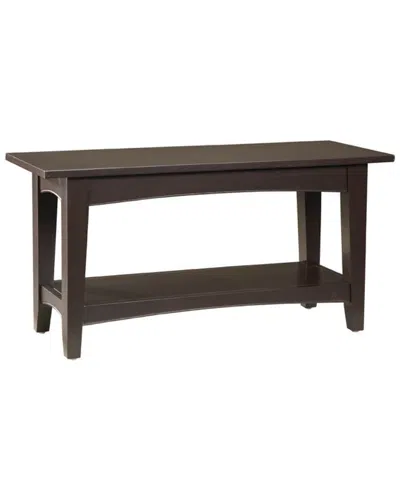 Alaterre Shaker Cottage Bench With Shelf