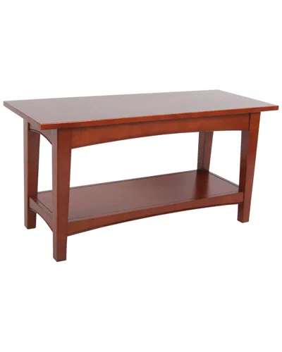 Alaterre Shaker Cottage Bench With Shelf