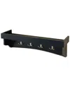 Alaterre Shaker Cottage Coat Hooks With Tray Shelf