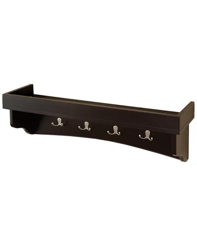 ALATERRE ALATERRE SHAKER COTTAGE COAT HOOKS WITH TRAY SHELF