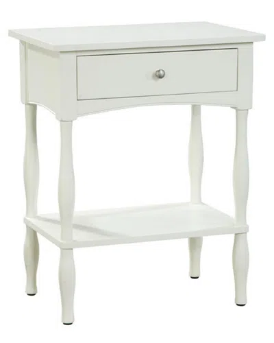 Alaterre Shaker Cottage End Table In White