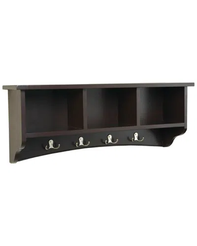 Alaterre Shaker Cottage Storage Coat Hook In Black