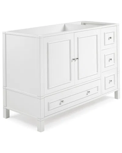 Alaterre Williamsburg 48in Vanity Cabinet Only In White