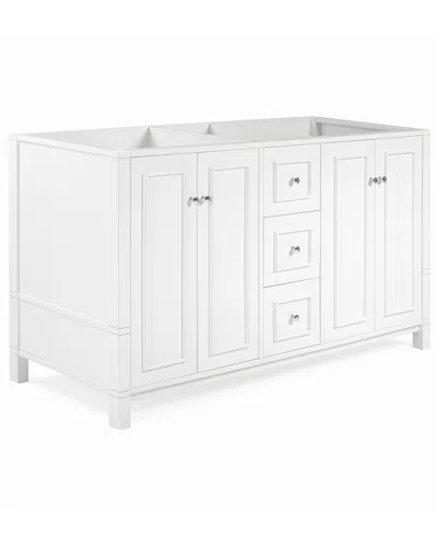 Alaterre Williamsburg 60in Vanity Cabinet Only In White
