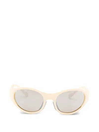 Alba Optics Anvma Oval-frame Sunglasses In Brown