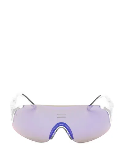 Alba Optics Glossy Jumbo Sunglasses In White