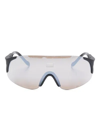 Alba Optics Jumbo Shield-frame Sunglasses In Black