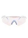 Alba Optics Mantra Shield-frame Sunglasses In White