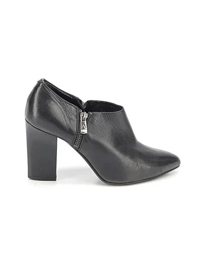 Pre-owned Albano Ankle Boots In Black