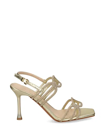 Albano Crystal-embellished Sandals In Gold