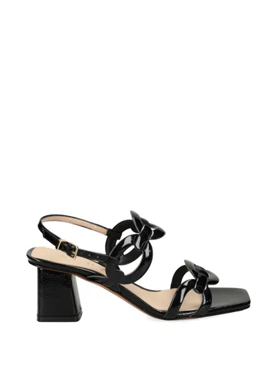 Albano Cut-out Sandals In Black
