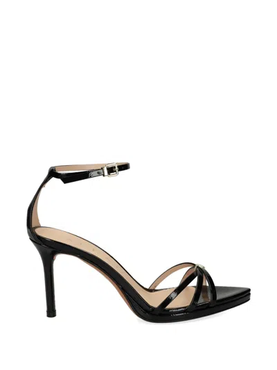 Albano Patent-leather Sandals In Black