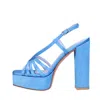 Albano Sandals Light Blue In Azzurro Blu E Verdi