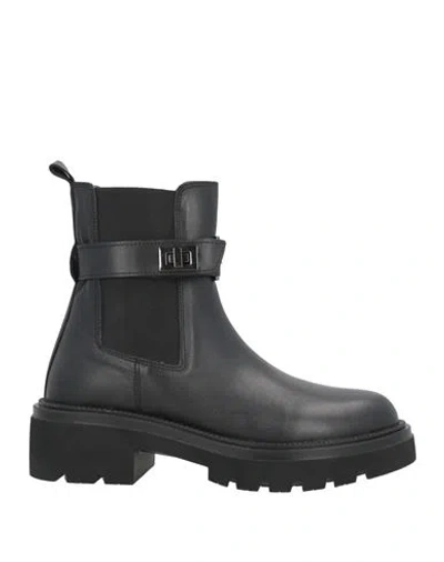 Albano Woman Ankle Boots Black Size 10 Calfskin