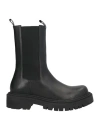 Albano Woman Ankle Boots Black Size 7 Calfskin In Black