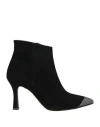 Albano Woman Ankle Boots Black Size 9 Leather