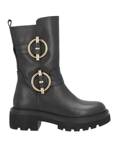 Albano Woman Ankle Boots Black Size 8 Leather