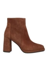 Albano Woman Ankle Boots Brown Size 6 Leather
