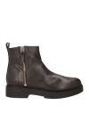 Albano Woman Ankle Boots Dark Brown Size 10 Calfskin