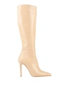 Albano Woman Boot Beige Size 8 Calfskin In Sand