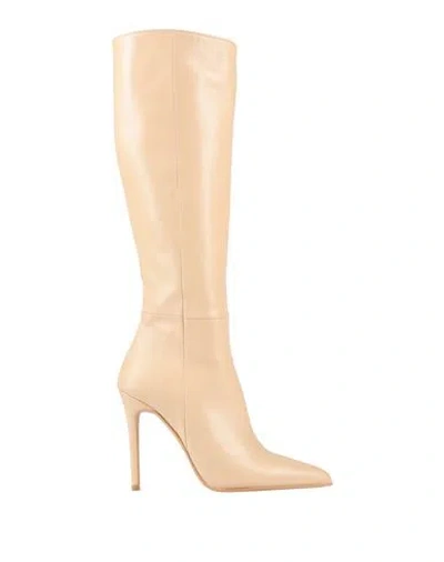 Albano Woman Boot Beige Size 8 Calfskin In Sand