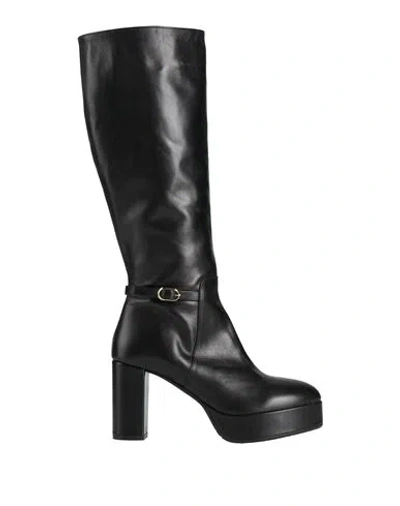 Albano Woman Boot Black Size 8 Calfskin