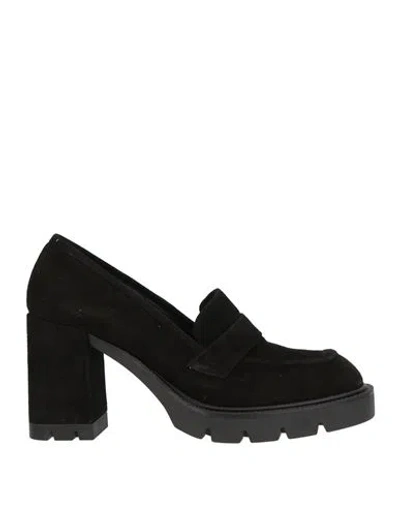 Albano Woman Loafers Black Size 8 Leather