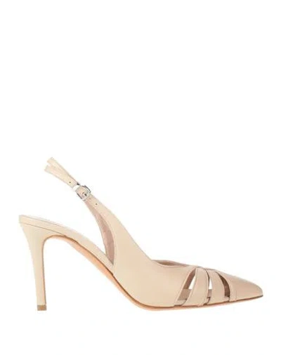 Albano Woman Pumps Beige Size 5 Calfskin