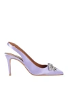 Albano Woman Pumps Lilac Size 10 Textile Fibers In Purple