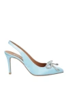 Albano Woman Pumps Turquoise Size 10 Textile Fibers In Blue