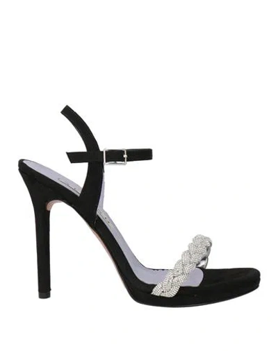 Albano Woman Sandals Black Size 7 Synthetic Fibers