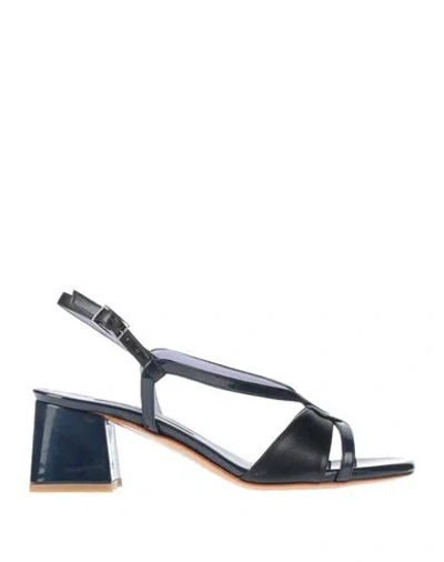 Albano Woman Sandals Navy Size 8 Textile Fibers